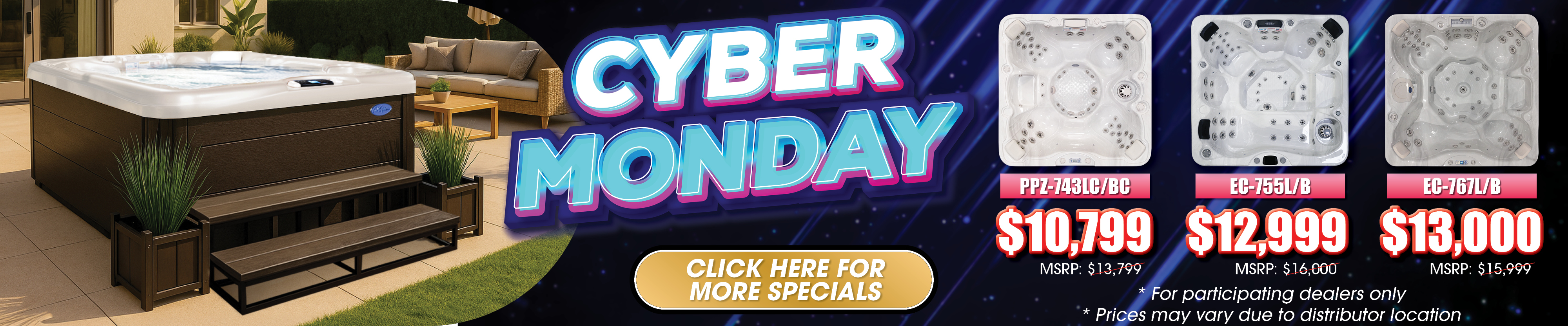 Calspas hot tub being used in a family setting - Santa Maria