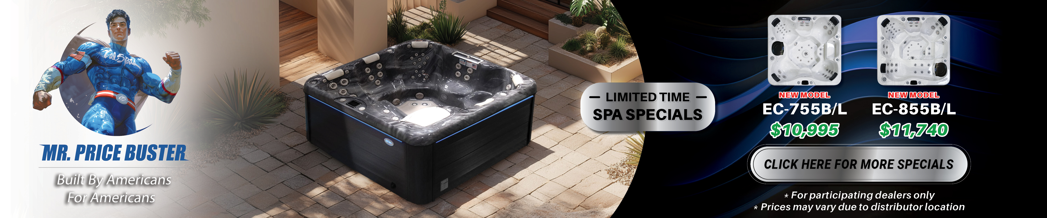 Calspas hot tub being used in a family setting - Santa Maria